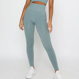 blue sage seamless high waisted leggings